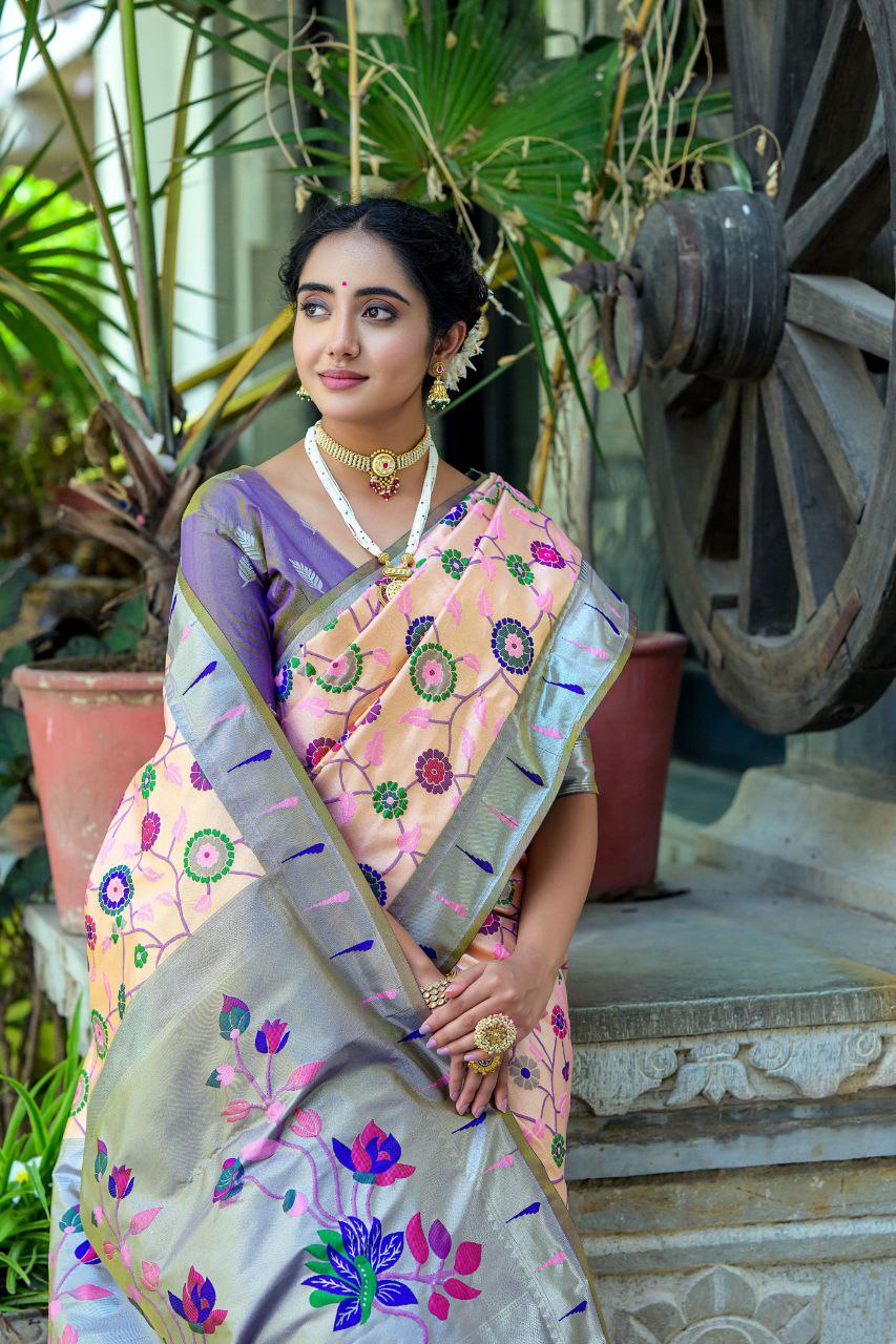 Wedding Wear Banarasi Silk Paithani Saree