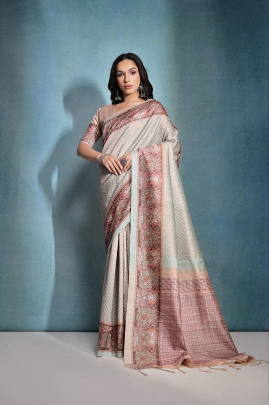 Wedding Wear Cotton Silk Saree