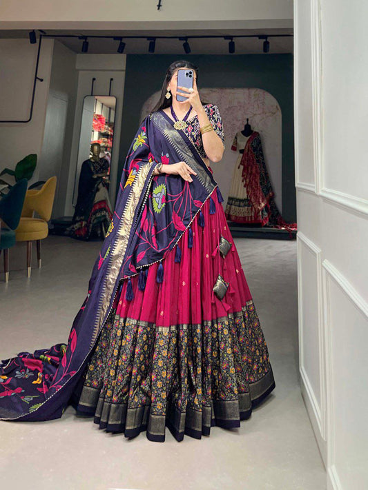 Wedding Wear Dola Silk Lehenga