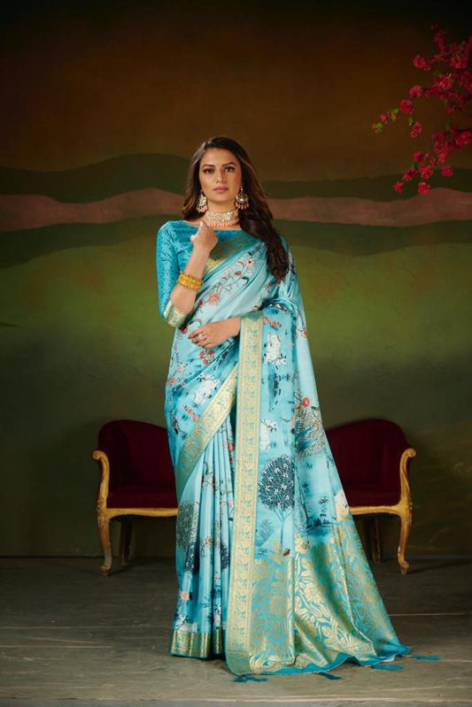 Wedding Wear Dola Silk Saree