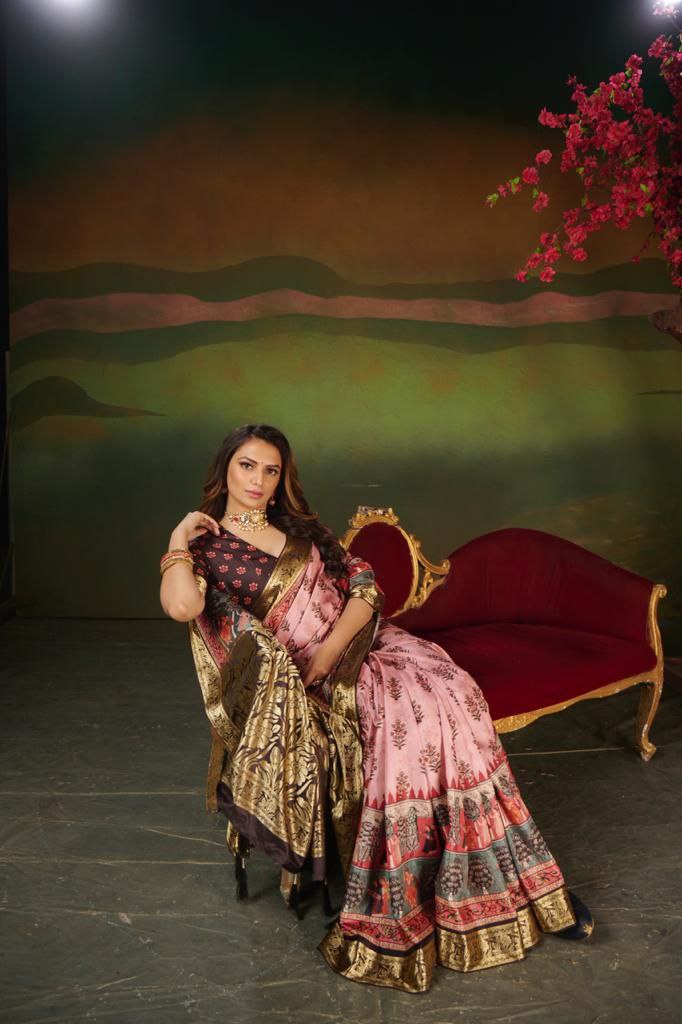 Wedding Wear Dola Silk Saree