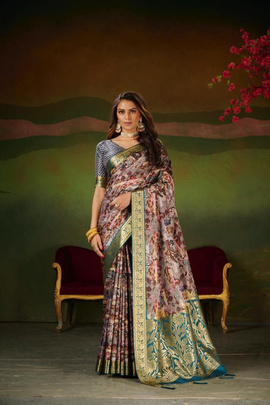 Wedding Wear Dola Silk Saree