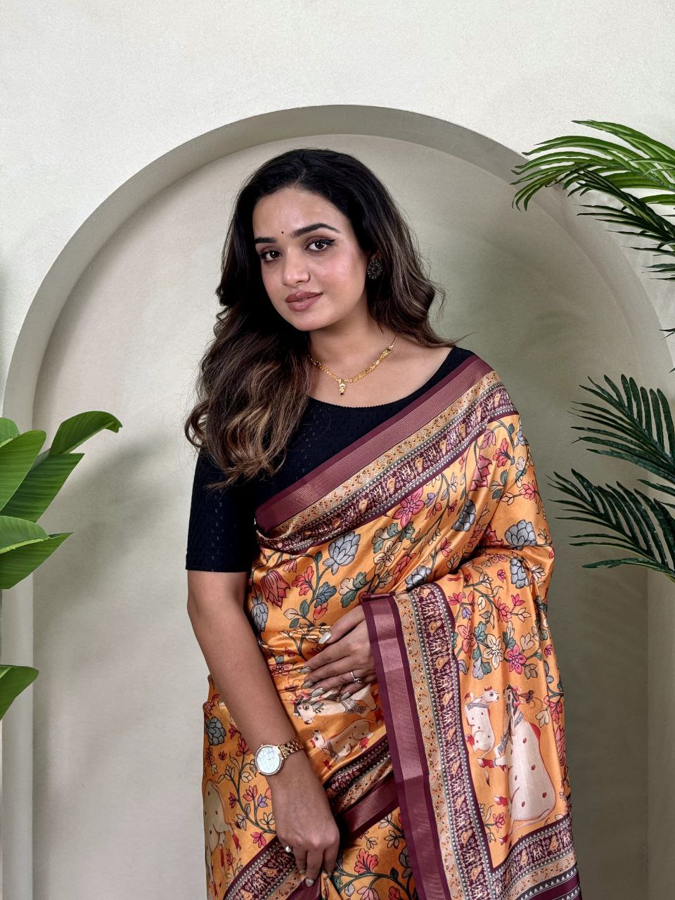 Wedding Wear Dola Viscose Saree