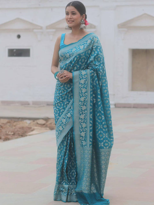 Wedding Wear Lichi Silk Saree