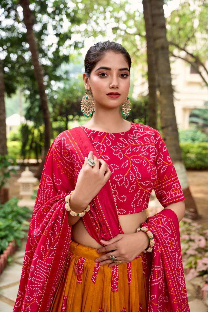 Wedding Wear Patola Printed Lehenga