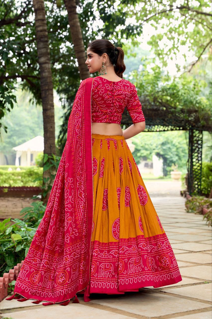Wedding Wear Patola Printed Lehenga