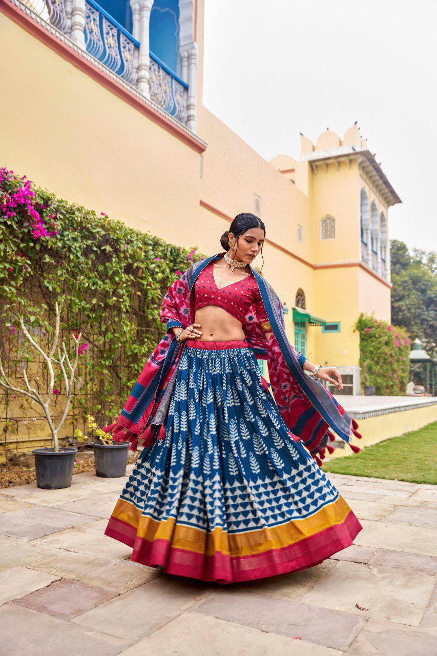 Wedding Wear Patola Printed Lehenga