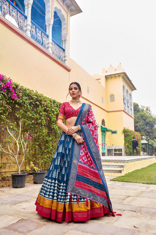 Wedding Wear Patola Printed Lehenga