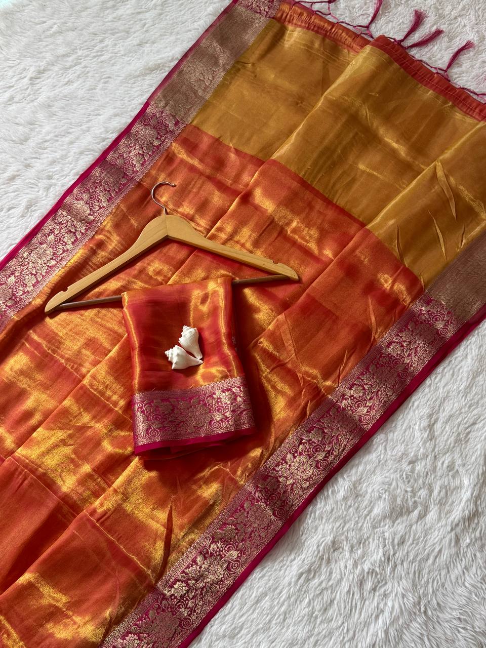 Wedding Wear Soft Space Silk Saree