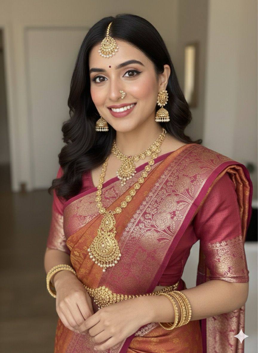 Wedding Wear Soft Space Silk Saree