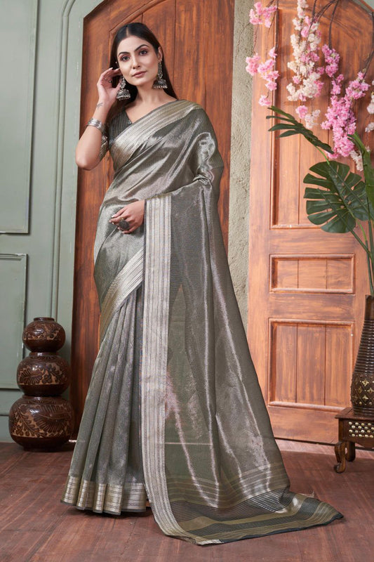 Wedding Wear Tussar Silk Saree