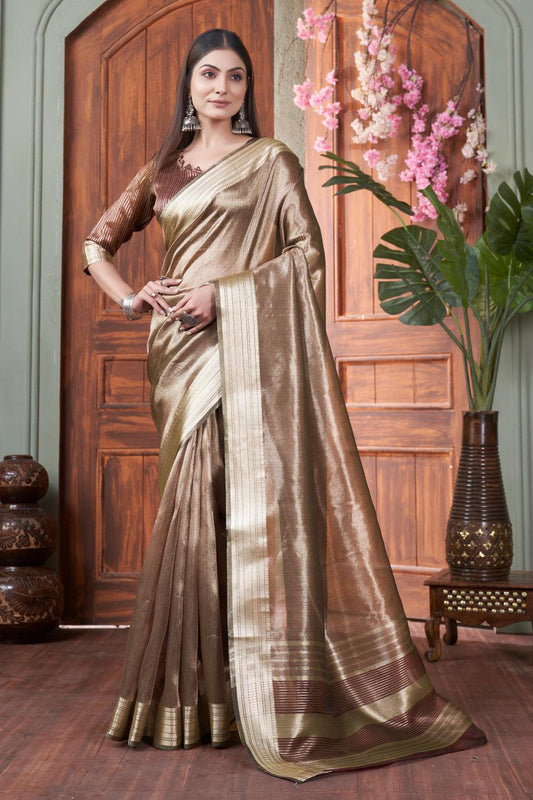 Wedding Wear Tussar Silk Saree