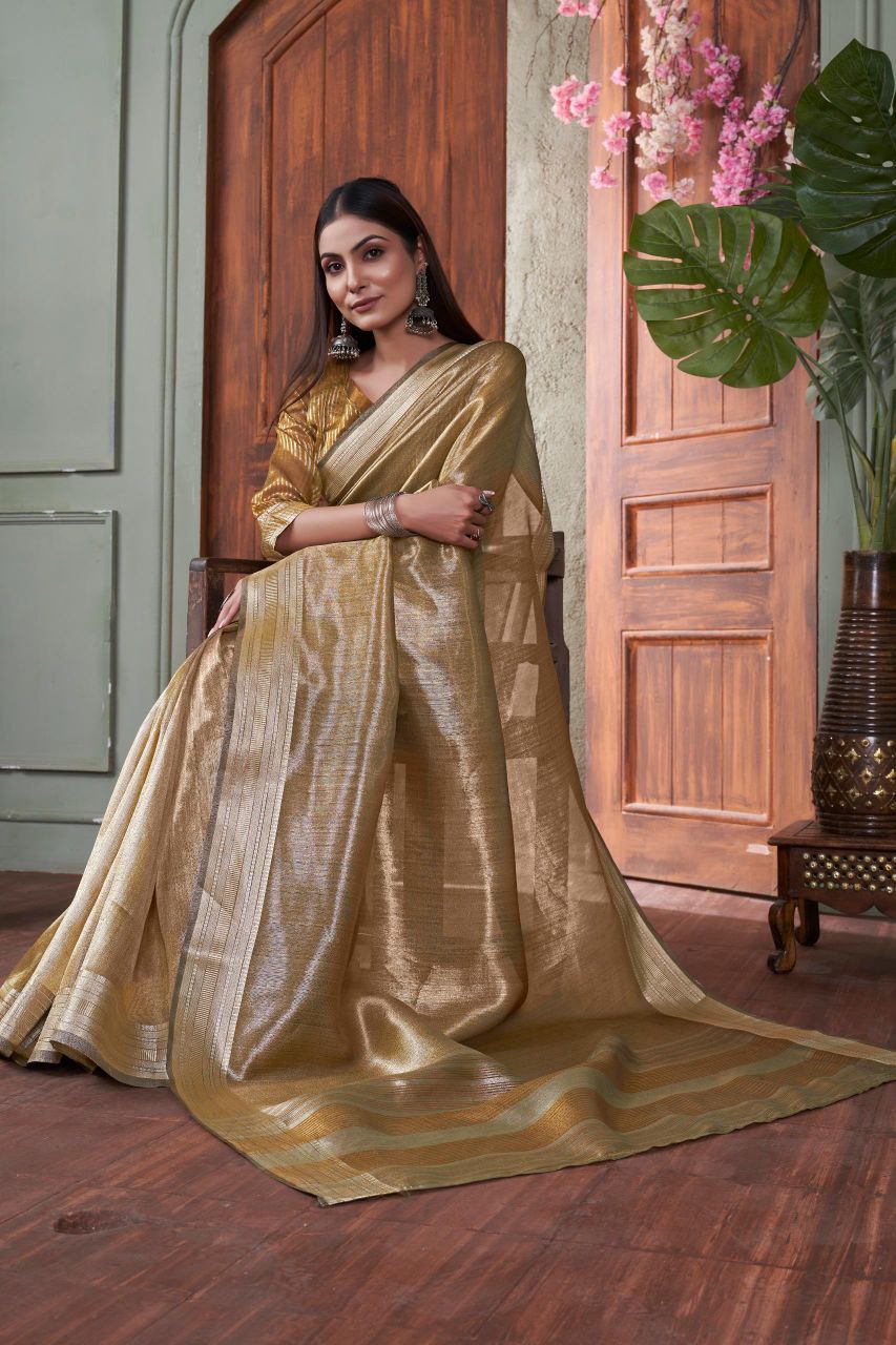 Wedding Wear Tussar Silk Saree