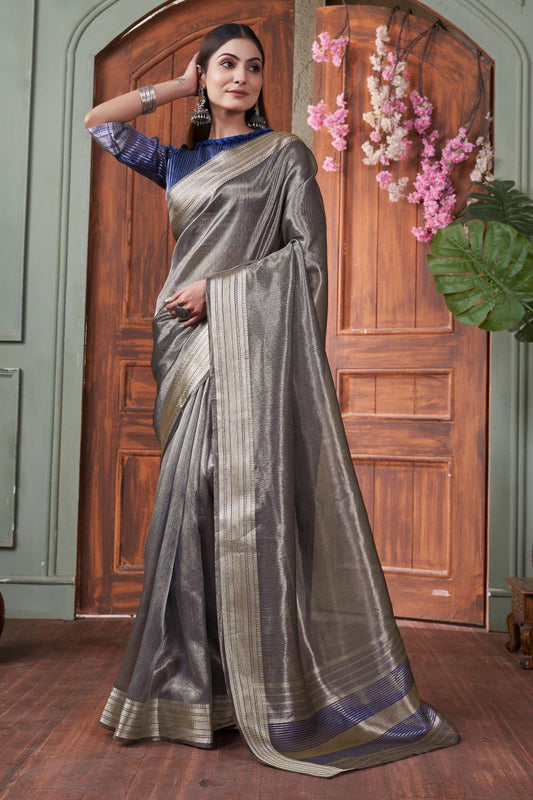 Wedding Wear Tussar Silk Saree