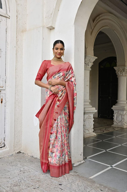 Wedding Wear Tussar Silk Saree