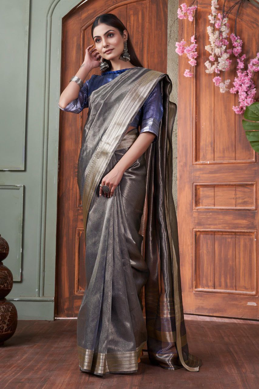 Wedding Wear Tussar Silk Saree