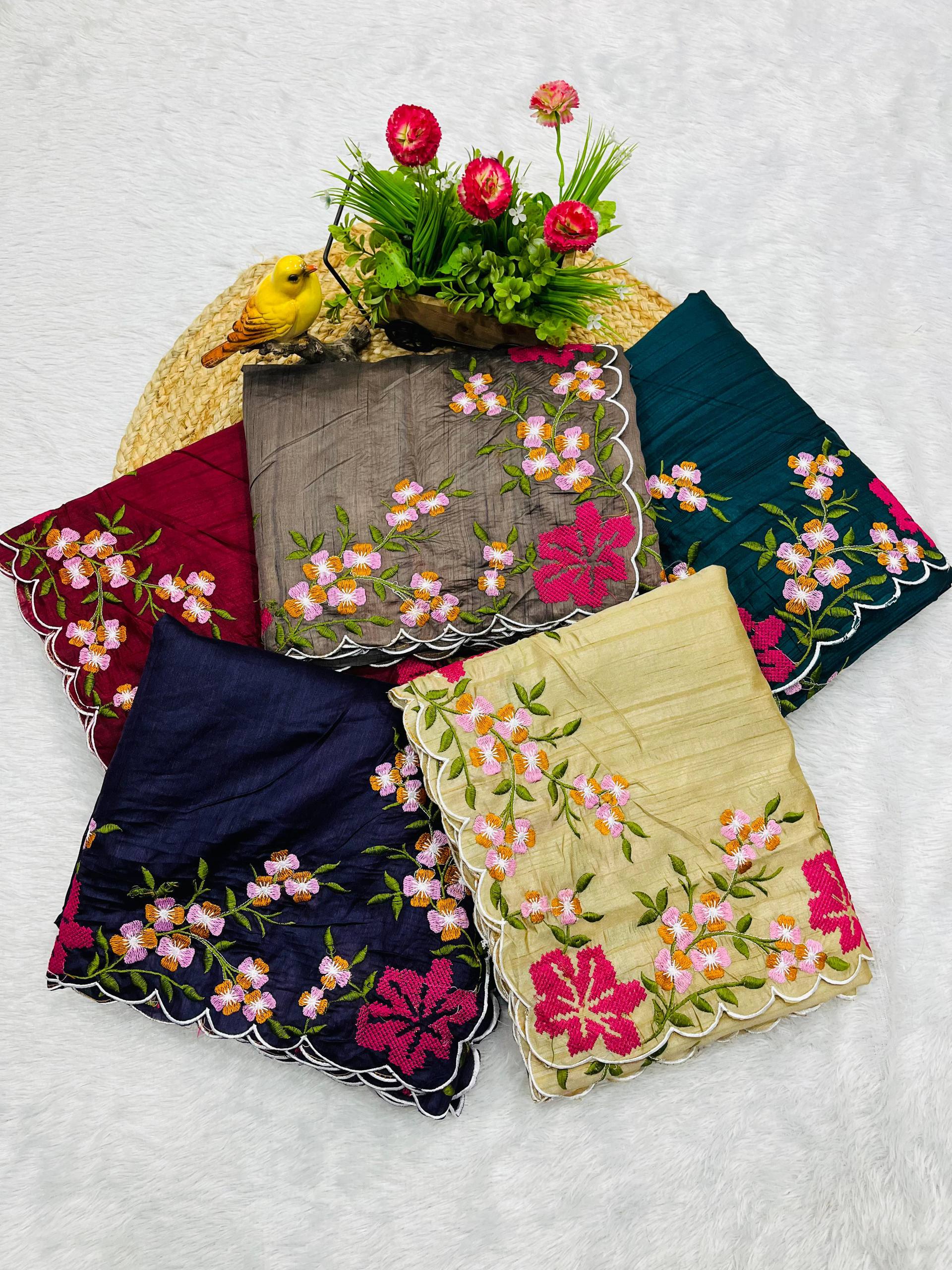 Dark Purple Designer Manipuri Silk Saree