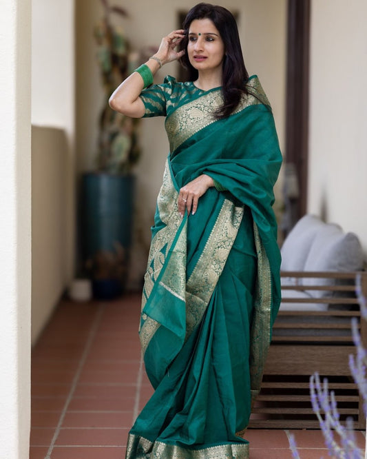 Rama Traditional Banarasi Saree