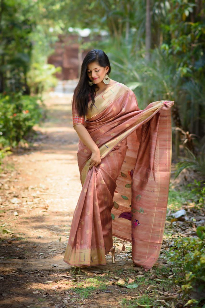 Manjuba Mahakarni Paithani Banarasi Soft Silk Designer Saree Latest Catalog  2022 - Geetanjali Fashions