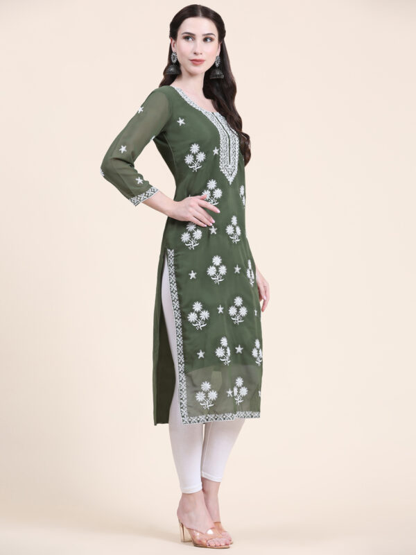 Soft Georgette Kurti With Embroidery Work 57