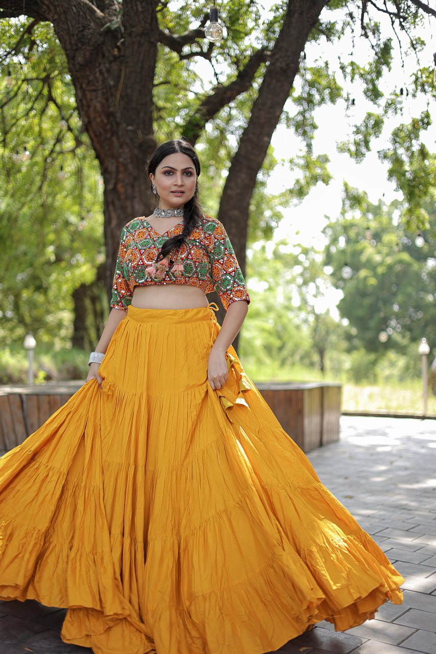 Yellow - Contemporary - Lehenga Choli Online in Latest and Trendy Designs  at Utsav Fashion