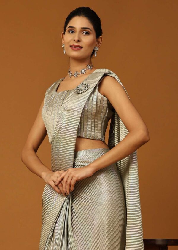 Designer Stylish Ready Made Saree For Wedding & Party