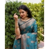 bridal look in banarasi saree, banarasi silk saree wearing style