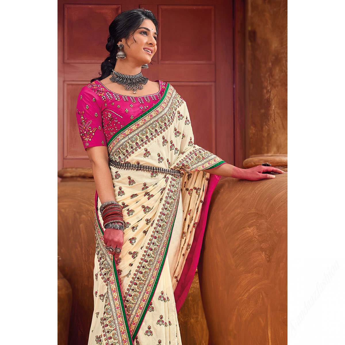 Saroj Sabyasachi Soft organza in heavy fancy design Gujarati Sarees