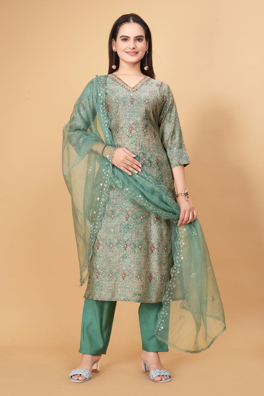 silk kurta set for women
