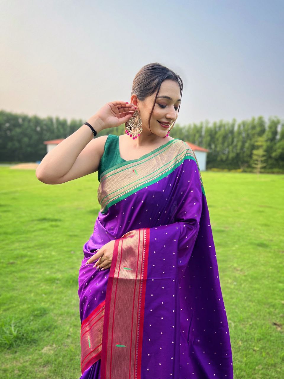 Buy Bahaar Irish Purple Saree Set by JIGAR MALI at Ogaan Online Shopping  Site