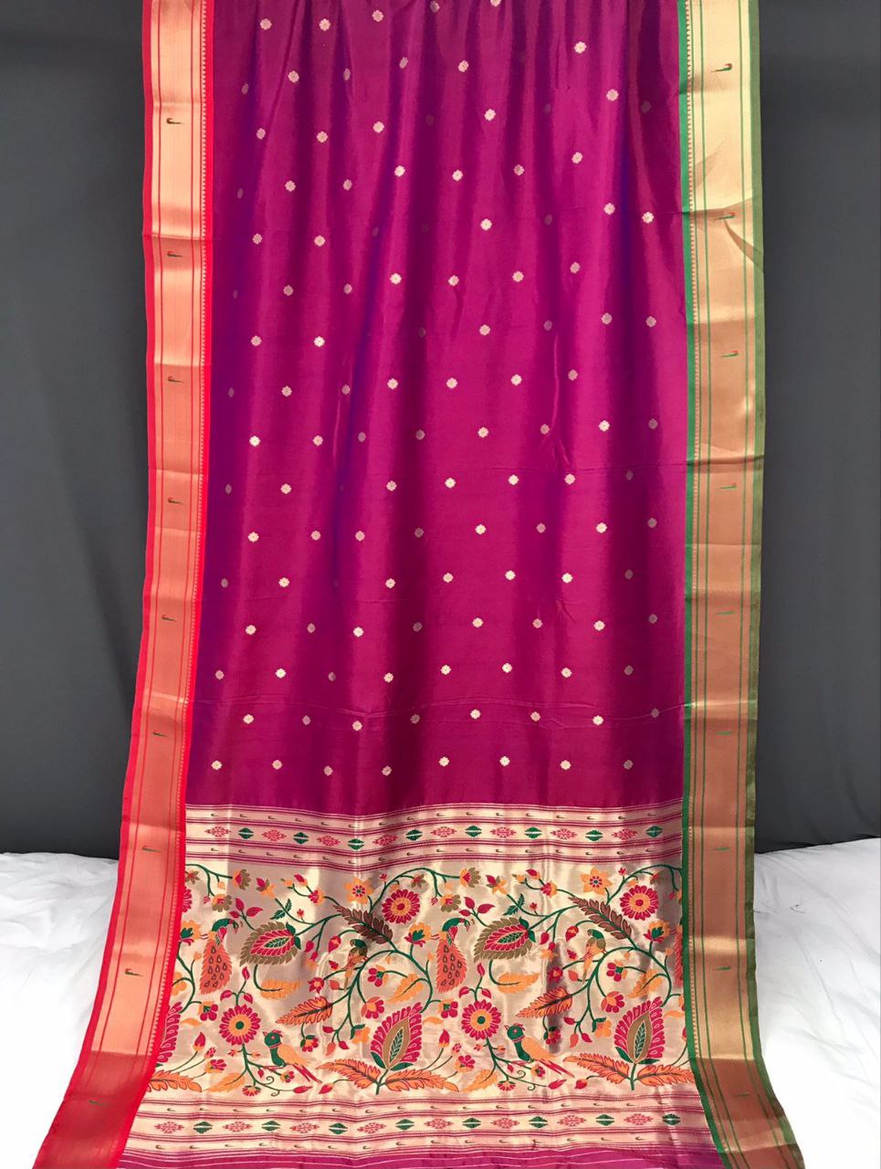 Paithani Saree | Wedding Paithani Saree | Traditional Paithani Saree | Original Paithani Saree | Marathi Paithani Saree | Maharashtrian Paithani Saree | Paithani Saree Blouse designs | Pink Paithani Saree | Golden Paithani Silk Saree